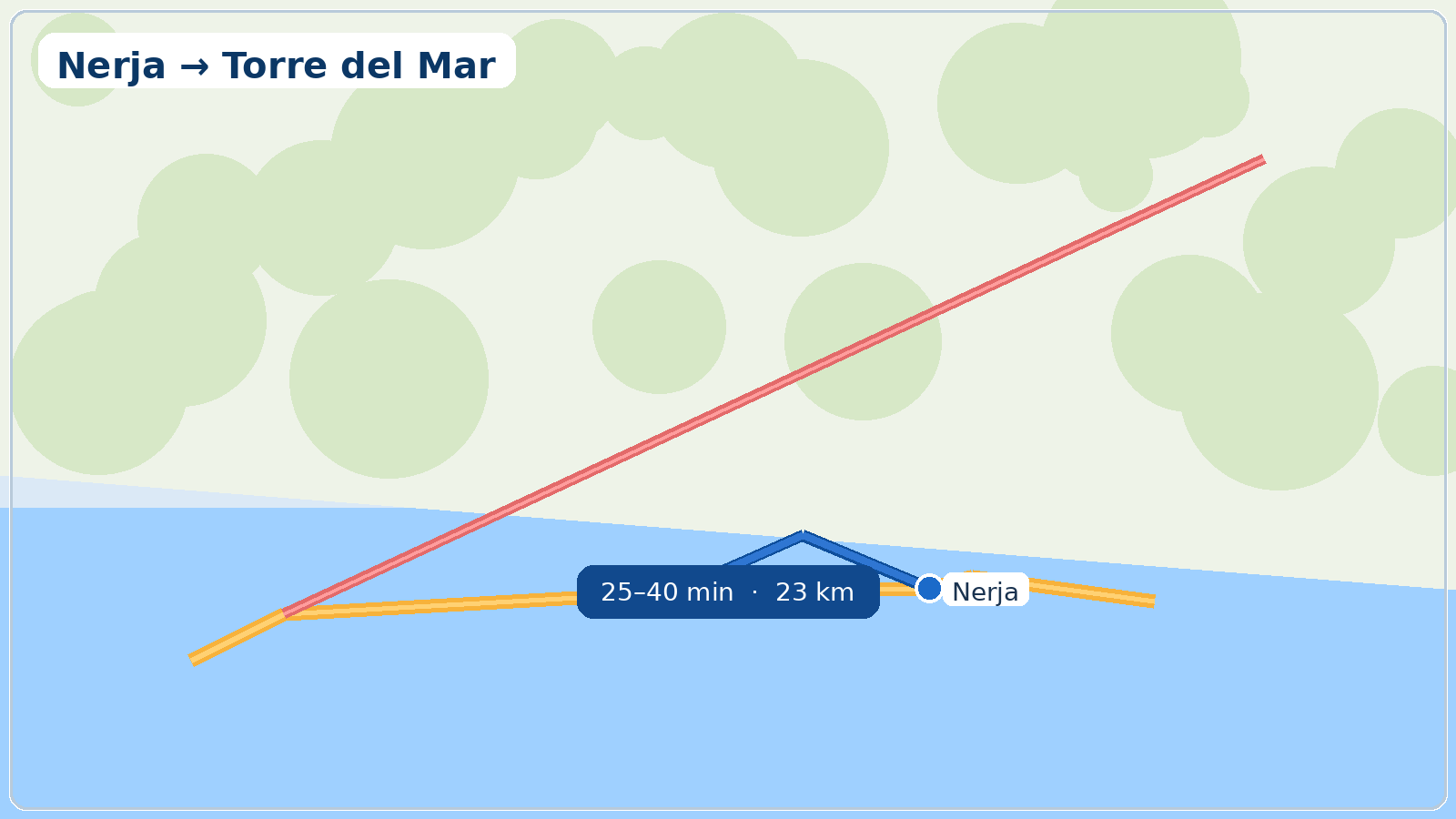 Как добраться из Nerja в Torre del Mar map